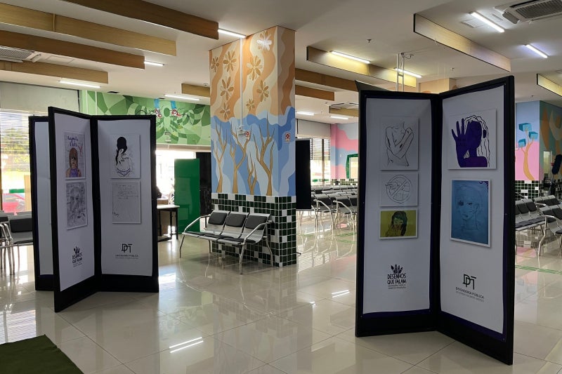 Exposição Desenhos que Falam fica aberta ao público até quinta-feira