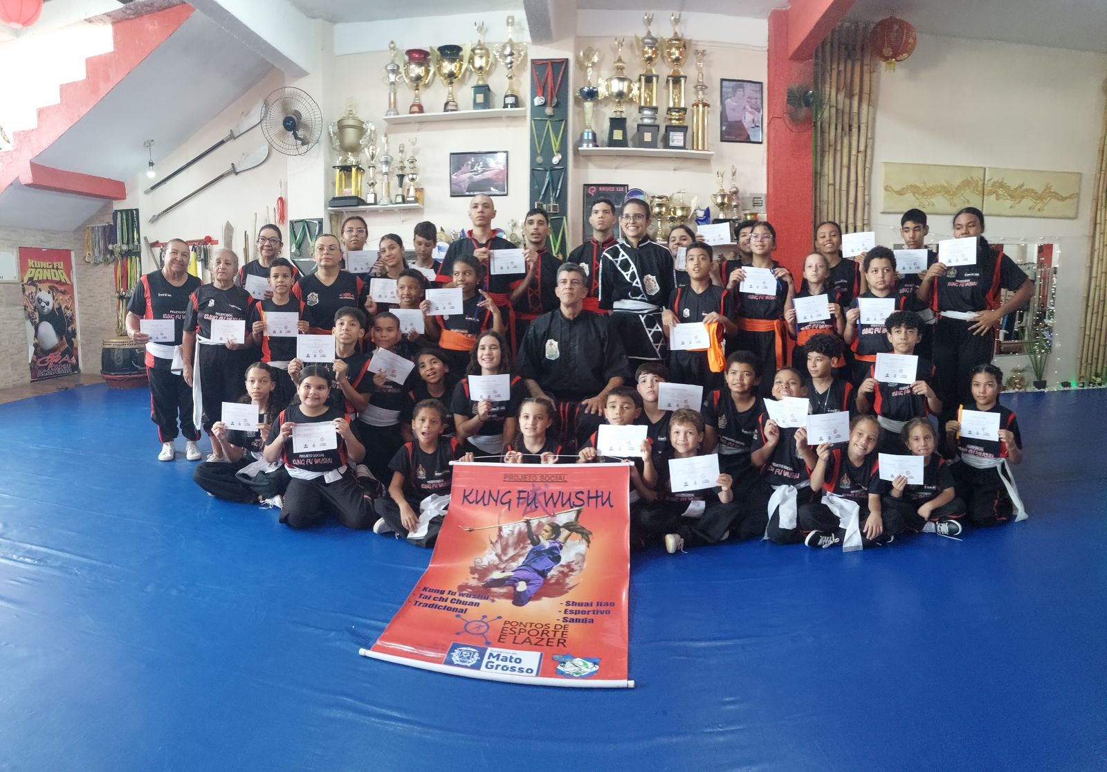 Projeto social formador de atletas de Kung Fu está com inscrições gratuitas