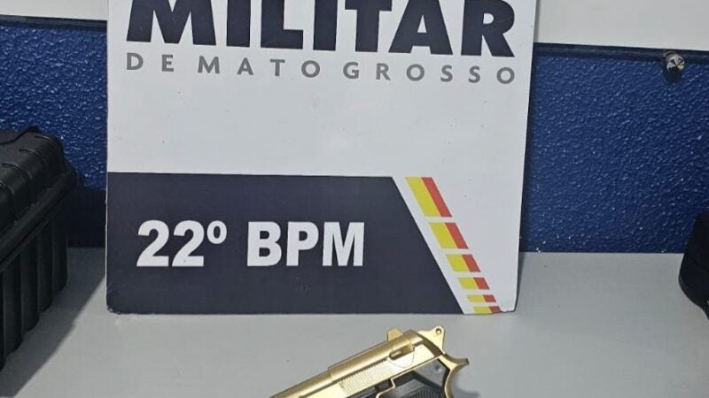 Em Peixoto de Azevedo individuo foi preço por postar foto de arma de fogo ao lado de um bebê de 2 meses de idade