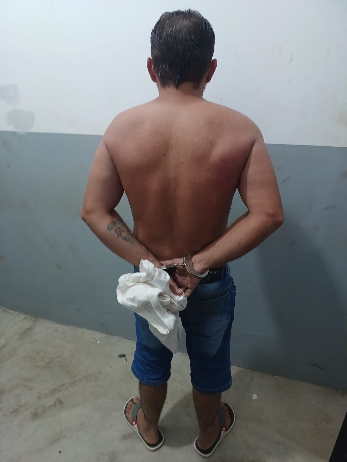 Mais um valentão é preso pela Policia Militar acusado de violência domestica