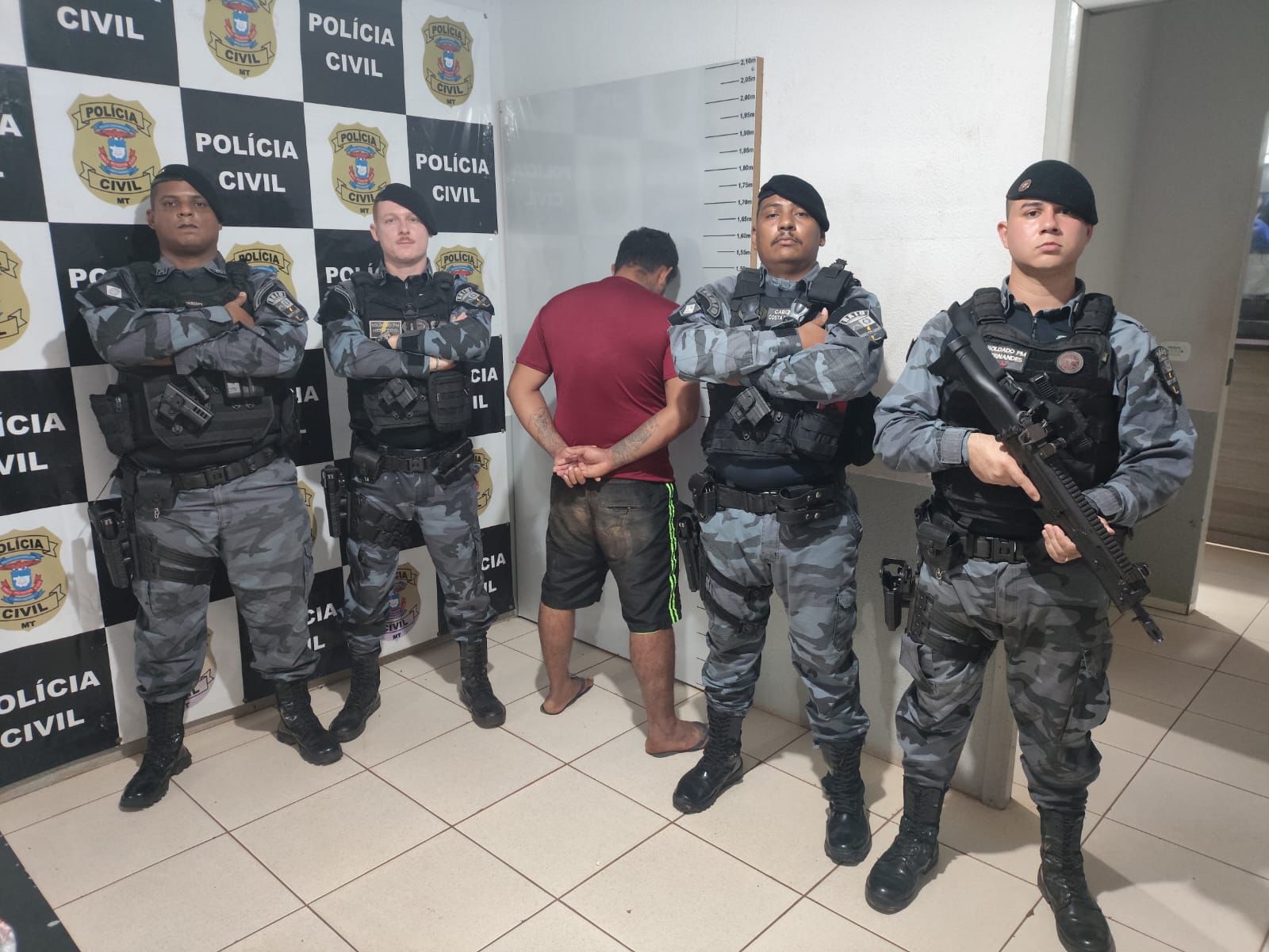 Policia Militar do 15° Comando Regional de Guarantã do Norte prende indivíduo por tráfico de droga