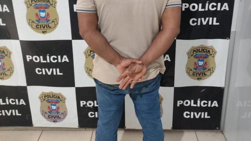 Equipe Raio da Policia Militar de Guarantã do Norte prendeu homem com mandado de prisão