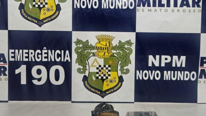 Policia Militar de Novo Mundo apreendeu um menor comercializando entorpecente