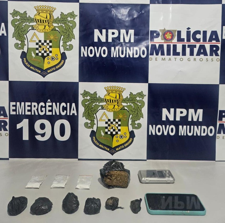 Policia Militar de Novo Mundo apreendeu um menor comercializando entorpecente