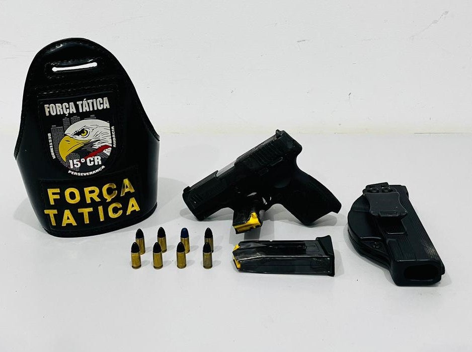 Força Tática prende homem com arma de fogo