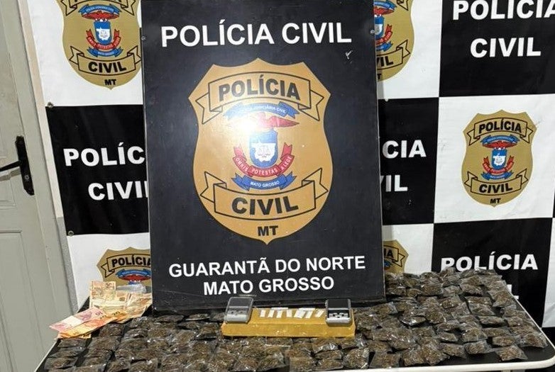 Polícia Civil prende homem suspeito de tráfico de drogas em Guarantã do Norte