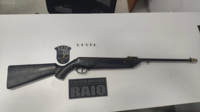Companhia Raio prende homem com espingarda sem documentação em Guarantã do Norte