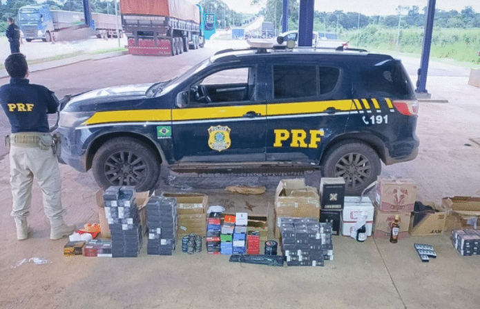 Motorista é preso por contrabando e descaminho de produtos estrangeiros na BR-163 em Guarantã do Norte