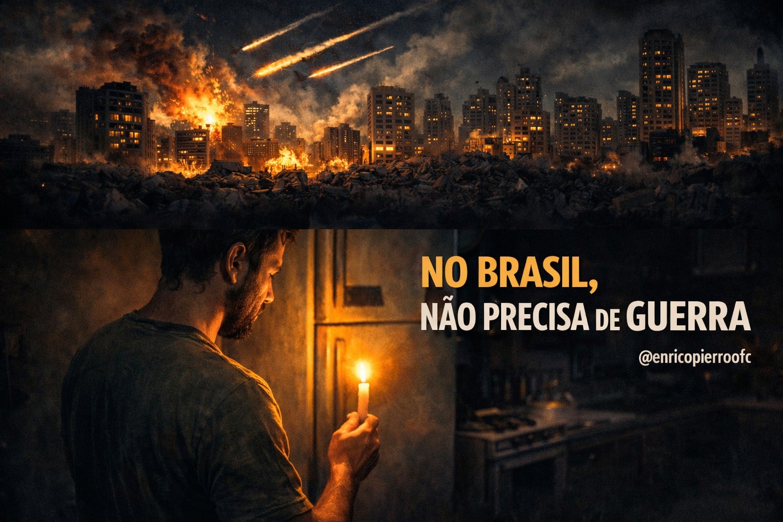 No brasil, não precisa de guerra