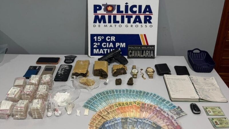 Policia Militar prenderam dois elementos por tráfico de drogas