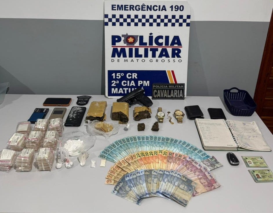 Policia Militar prenderam dois elementos por tráfico de drogas