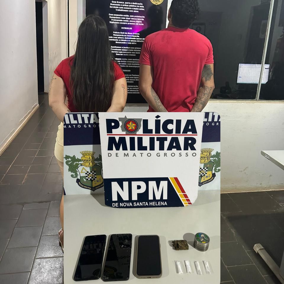 Policia Militar prende casal por trafico de droga