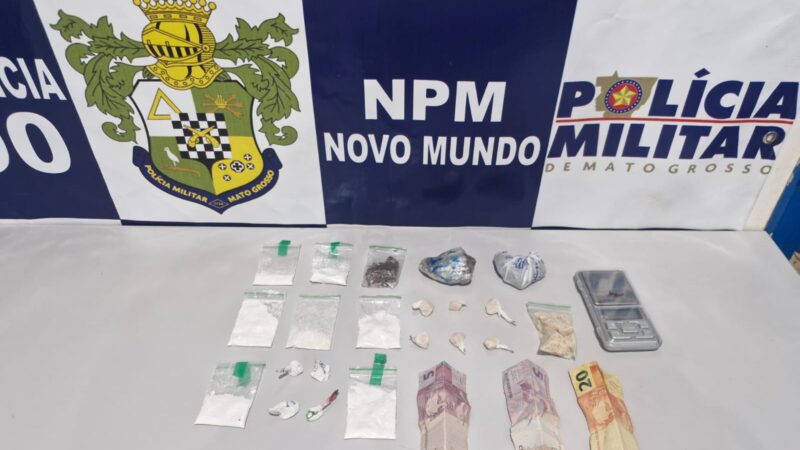 Policia Militar de Novo Mundo tira traficante de circulação