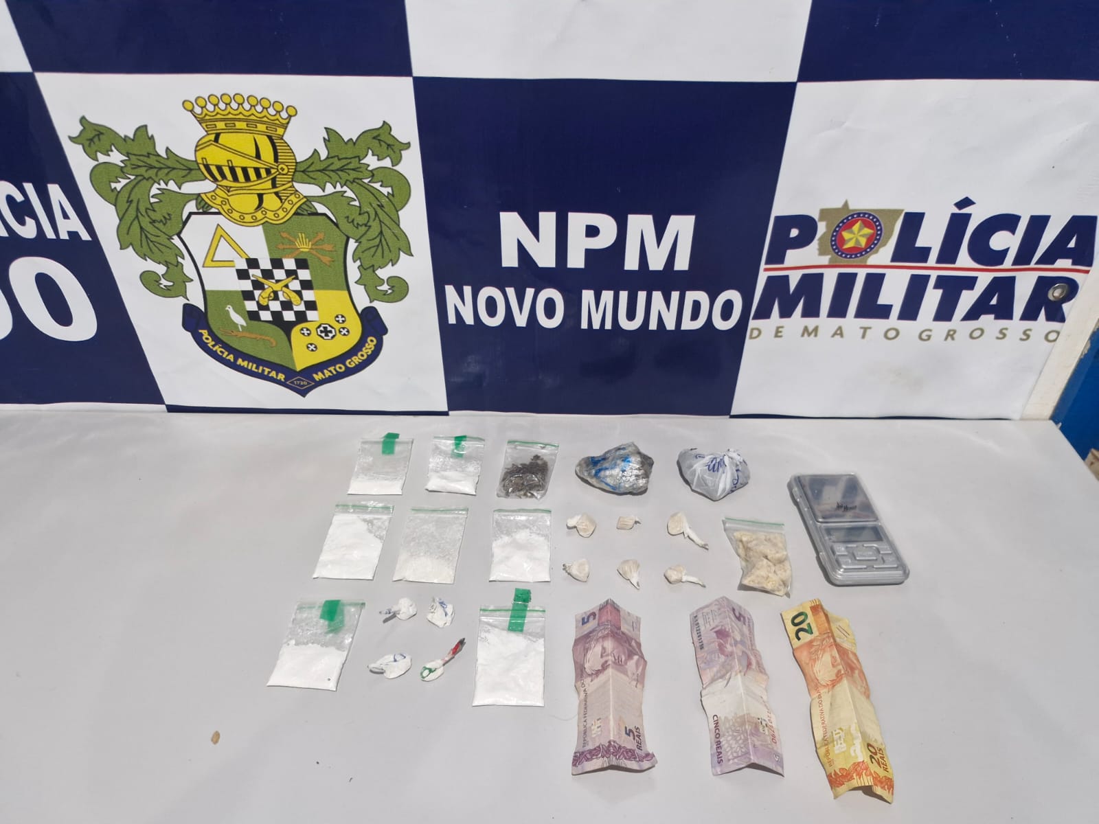 Policia Militar de Novo Mundo tira traficante de circulação