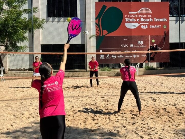 Mais de 200 inscritos participam de campeonato de tênis e beach tennis da advocacia em Cuiabá