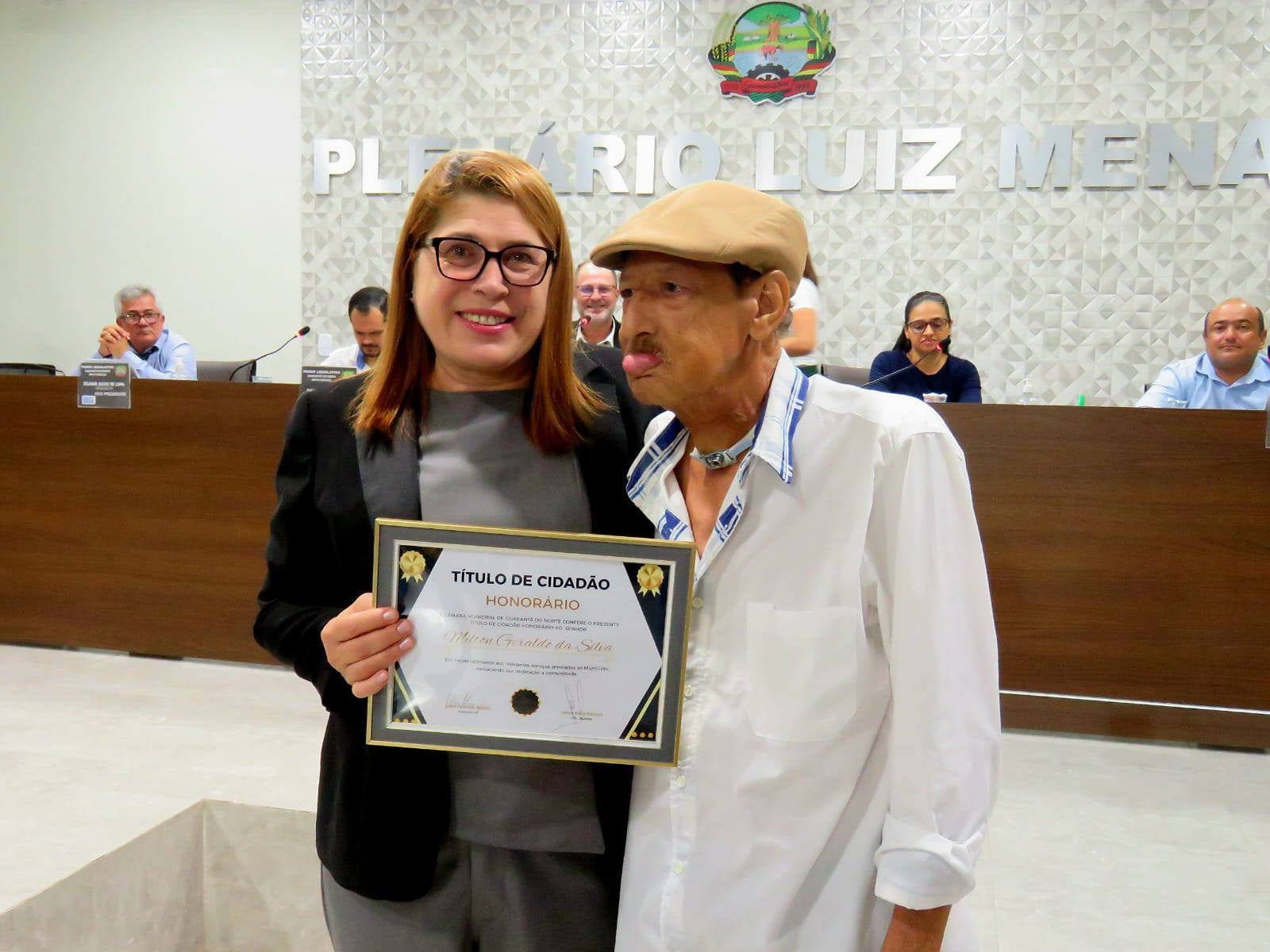 Professor Bozó é homenageado pela Câmara Municipal de Guarantã do Norte com o título de Cidadão Honorário Guarantanhense