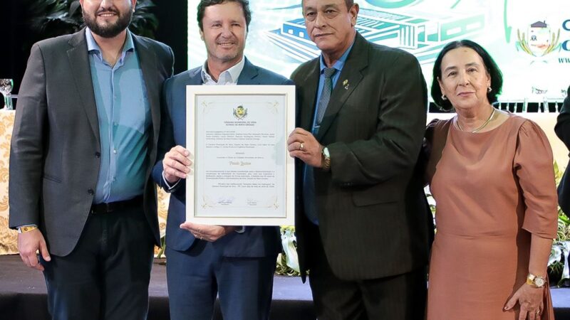 CEO da Nutribras é homenageado nos 40 anos de Vera por contribuição ao desenvolvimento do município