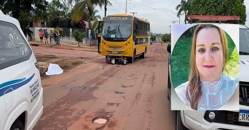 Em Guarantã do Norte mulher vem a óbito após ser atingido por ônibus escolar