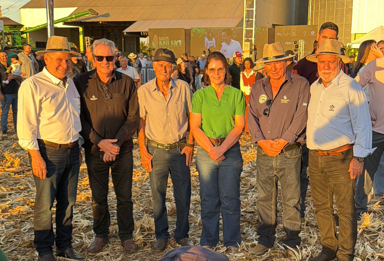 Em abertura da colheita do milho, Coronel Fernanda cobra crédito rural, infraestrutura e apoio ao produtor