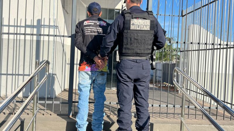 Policia Militar de Guarantã do Norte prende homem por agressão à esposa