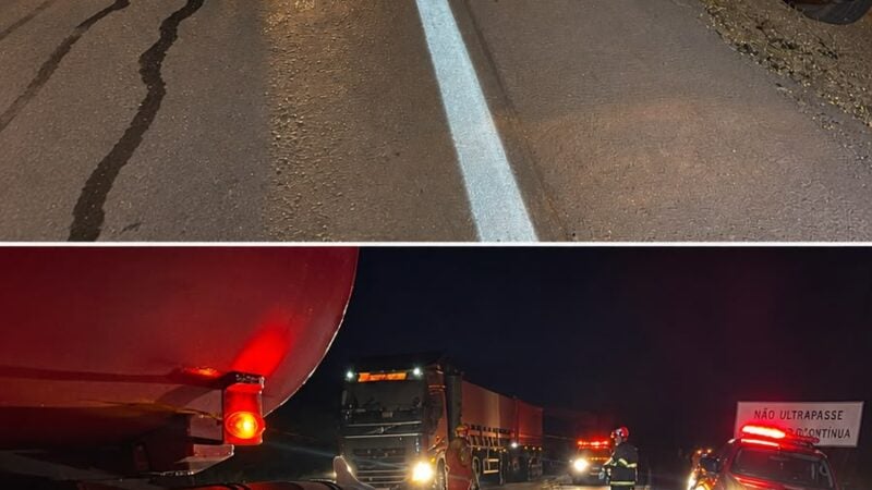 Bombeiro de Guarantã do Norte atende ocorrência rodovia BR-163