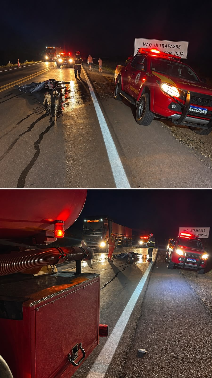 Bombeiro de Guarantã do Norte atende ocorrência rodovia BR-163