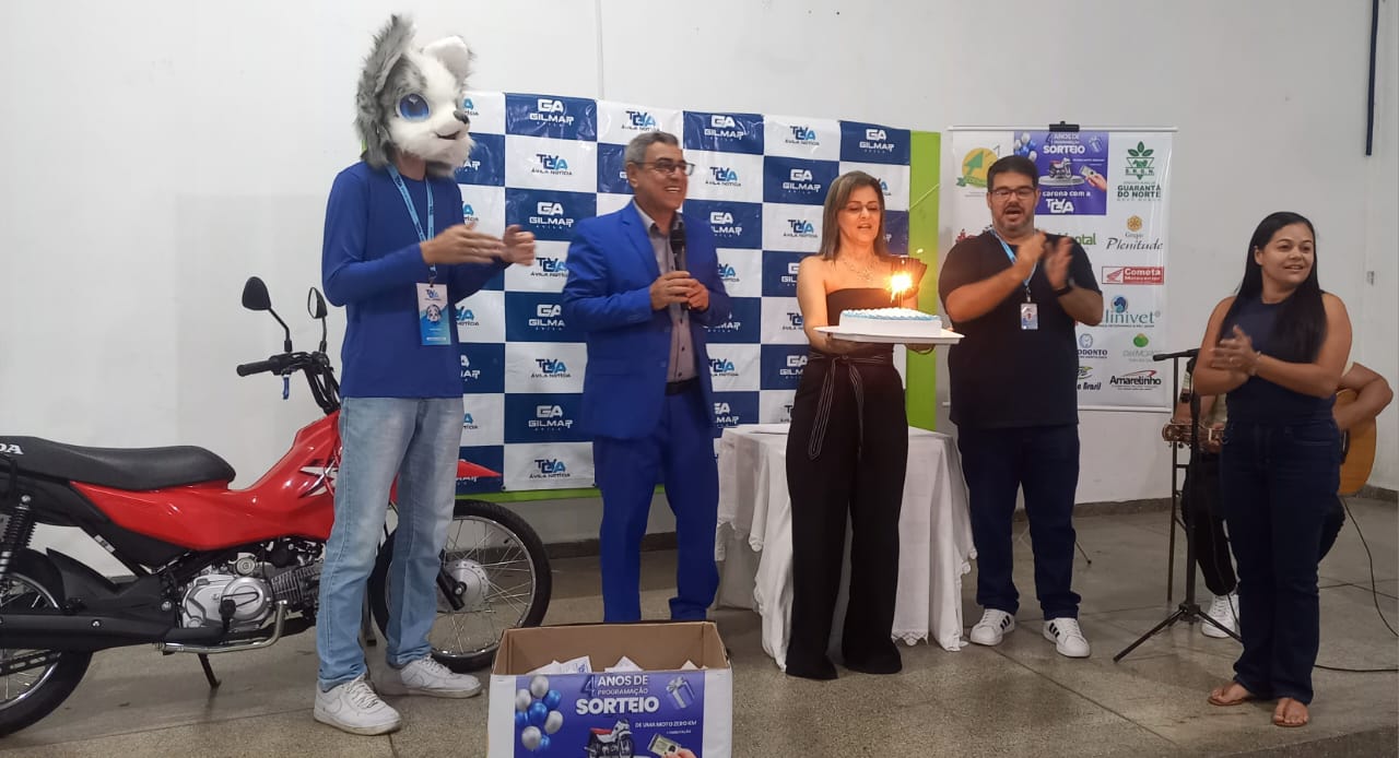 TV GA comemorou seu 4ª aniversário com sorteio de uma Motocicleta