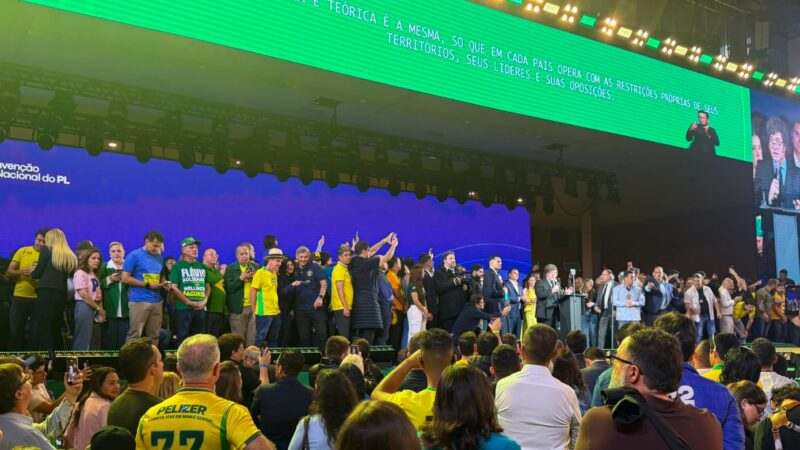 WELLINGTON FAGUNDES DESTACA UNIÃO DO PL DURANTE CONVENÇÃO NACIONAL QUE OFICIALIZOU FLÁVIO BOLSONARO À PRESIDÊNCIA