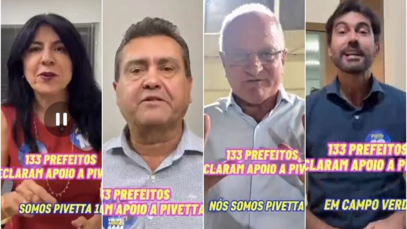 Vídeo com prefeitos tenta criar imagem de apoio a Pivetta, mas pesquisas mostram que apoio político não garante voto