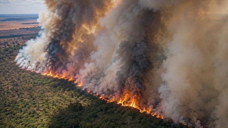 Incêndio já destruiu cerca de 20 mil hectares em Nova Santa Helena