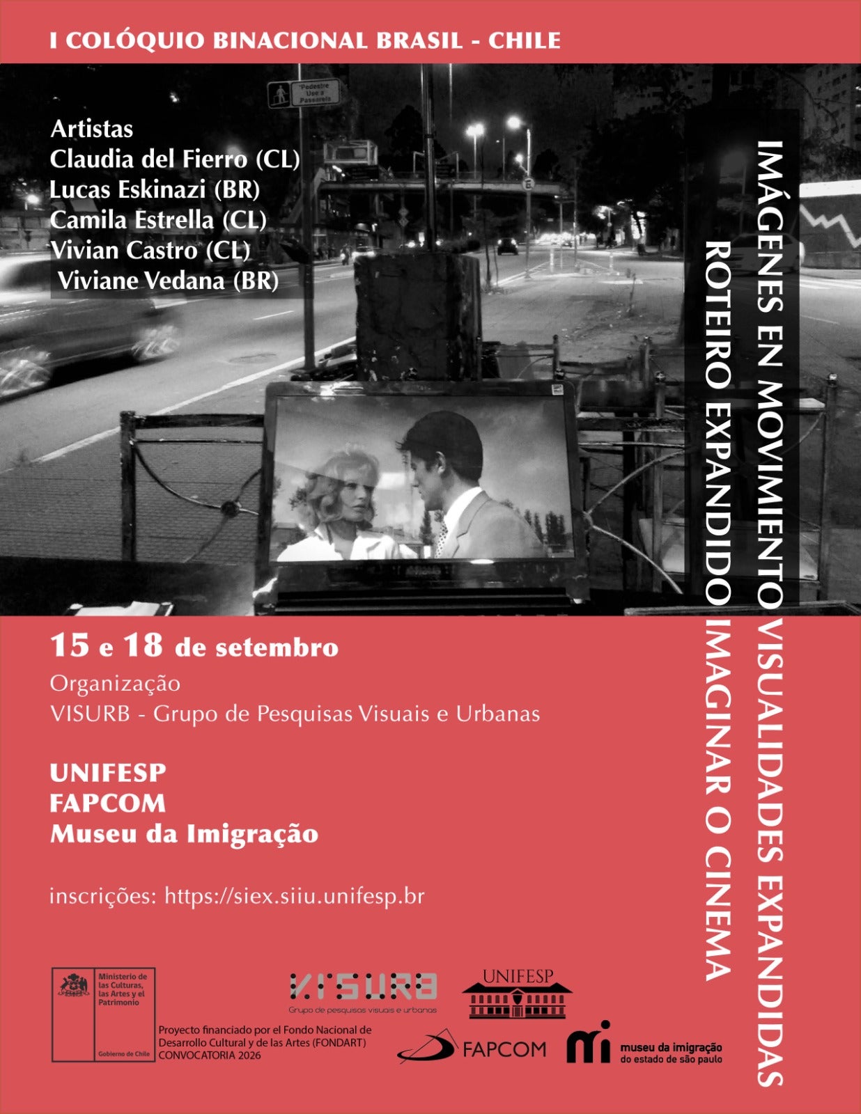 Cinema para além da tela: professora da FAPCOM organiza e participa de encontro Brasil-Chile