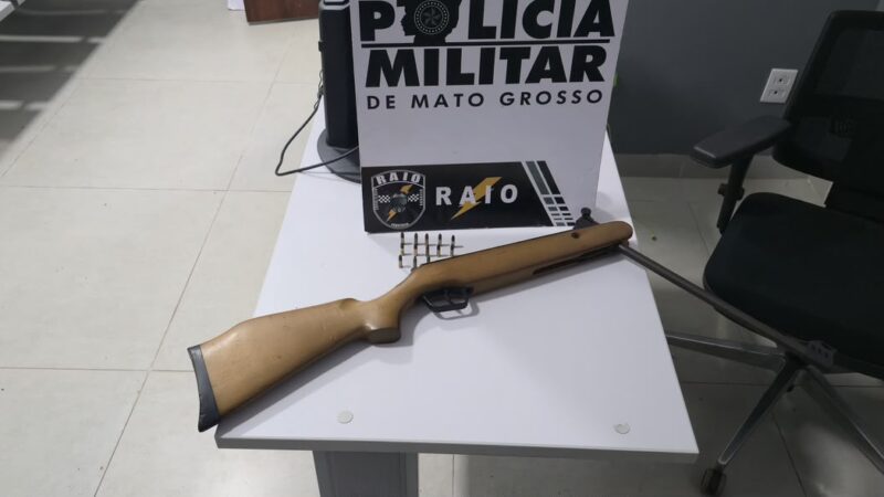 Em Guarantã do Norte homem é preso por disparo de arma de fogo