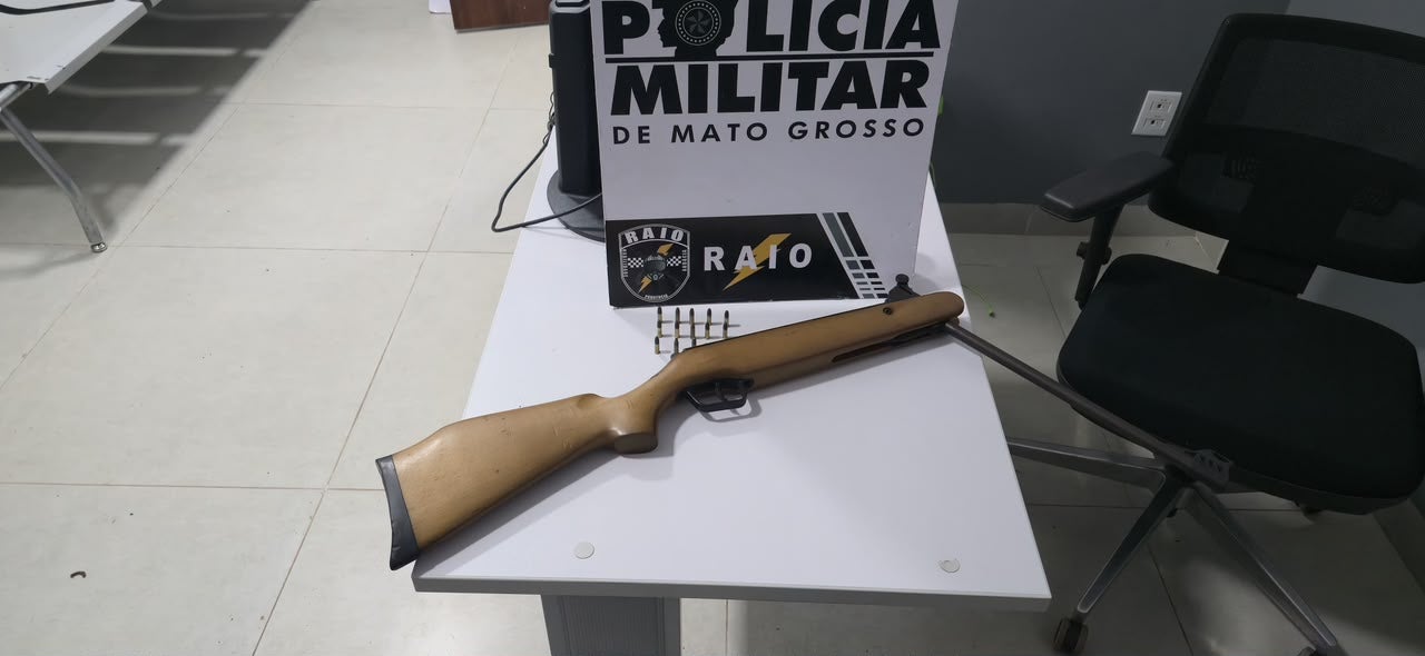 Em Guarantã do Norte homem é preso por disparo de arma de fogo