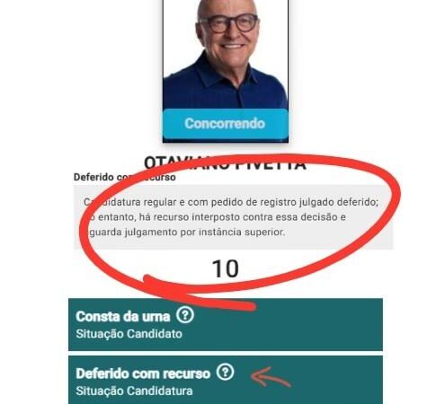 Faltando 12 dias para o 1º turno, Pivetta segue na disputa amparado por liminar