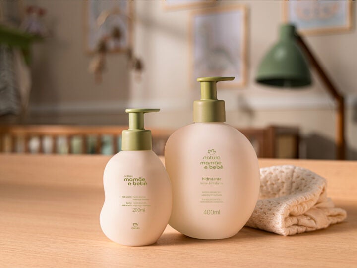 Natura Mamãe e Bebê amplia volumetria de produtos e traz opções de 400 ml para a rotina de cuidados das famílias