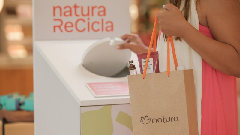Natura lança novo programa de circularidade e aceita embalagens vazias de qualquer marca de cosméticos em troca de descontos nas lojas
